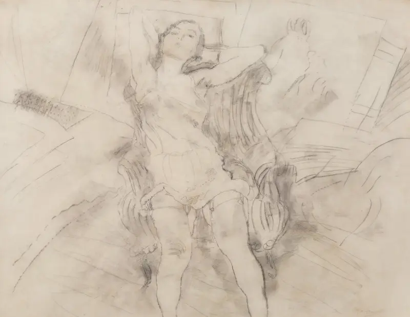 Das blonde Modell von Jules Pascin