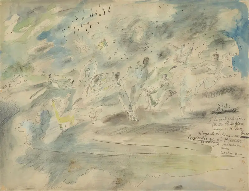 Den förlorade sonen hos borgarna av Jules Pascin
