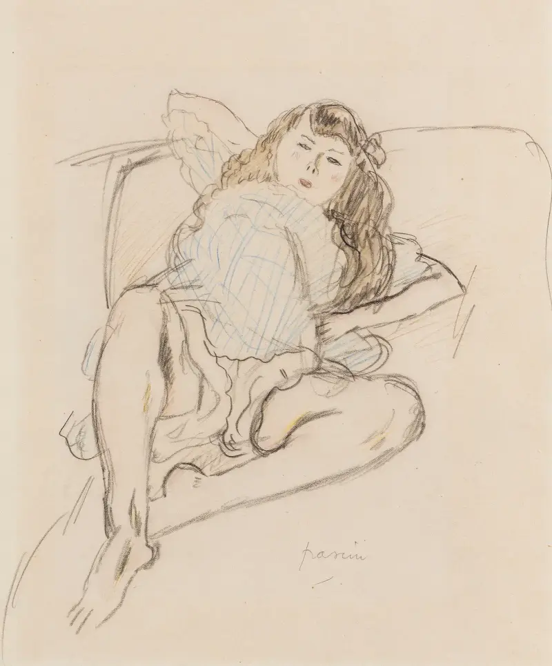 Ležící, Jules Pascin