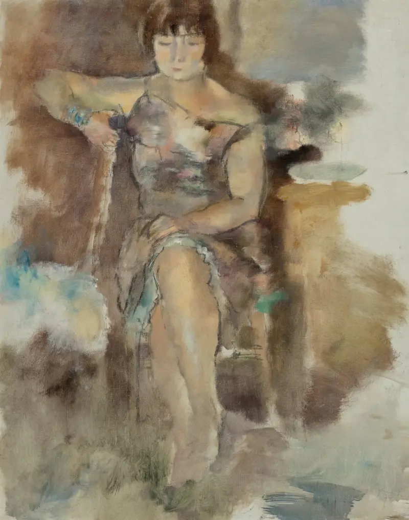 Lucy i Fontenay-aux-Roses av Jules Pascin