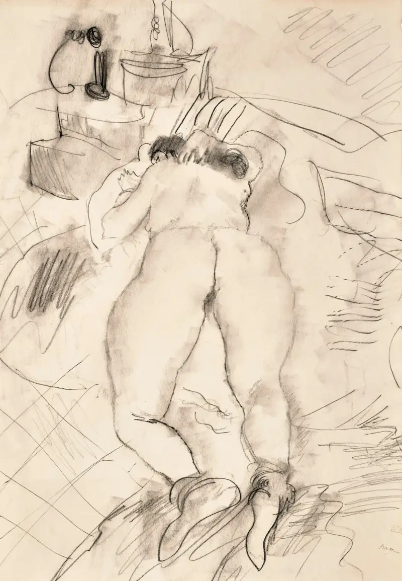 Modell i Amerika av Jules Pascin
