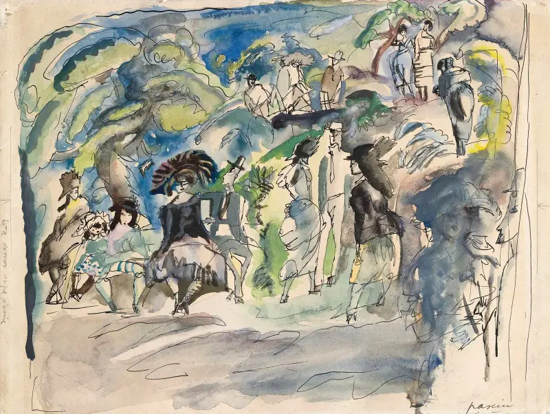 Park w Hawanie, Jules Pascin