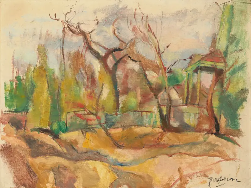 Landskap från Kuba av Jules Pascin