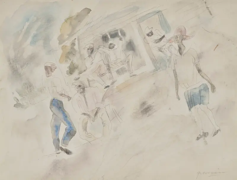 Figur, Kuba av Jules Pascin