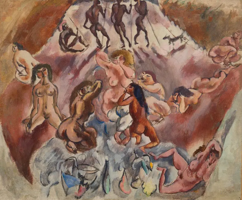 Réunion infernale av Jules Pascin