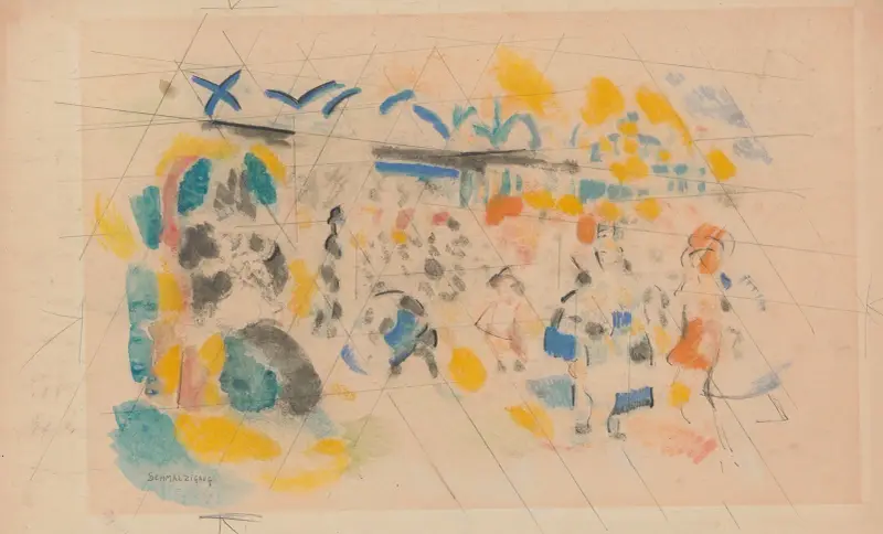 Blick auf Scheveningen von Jules Schmalzigaug