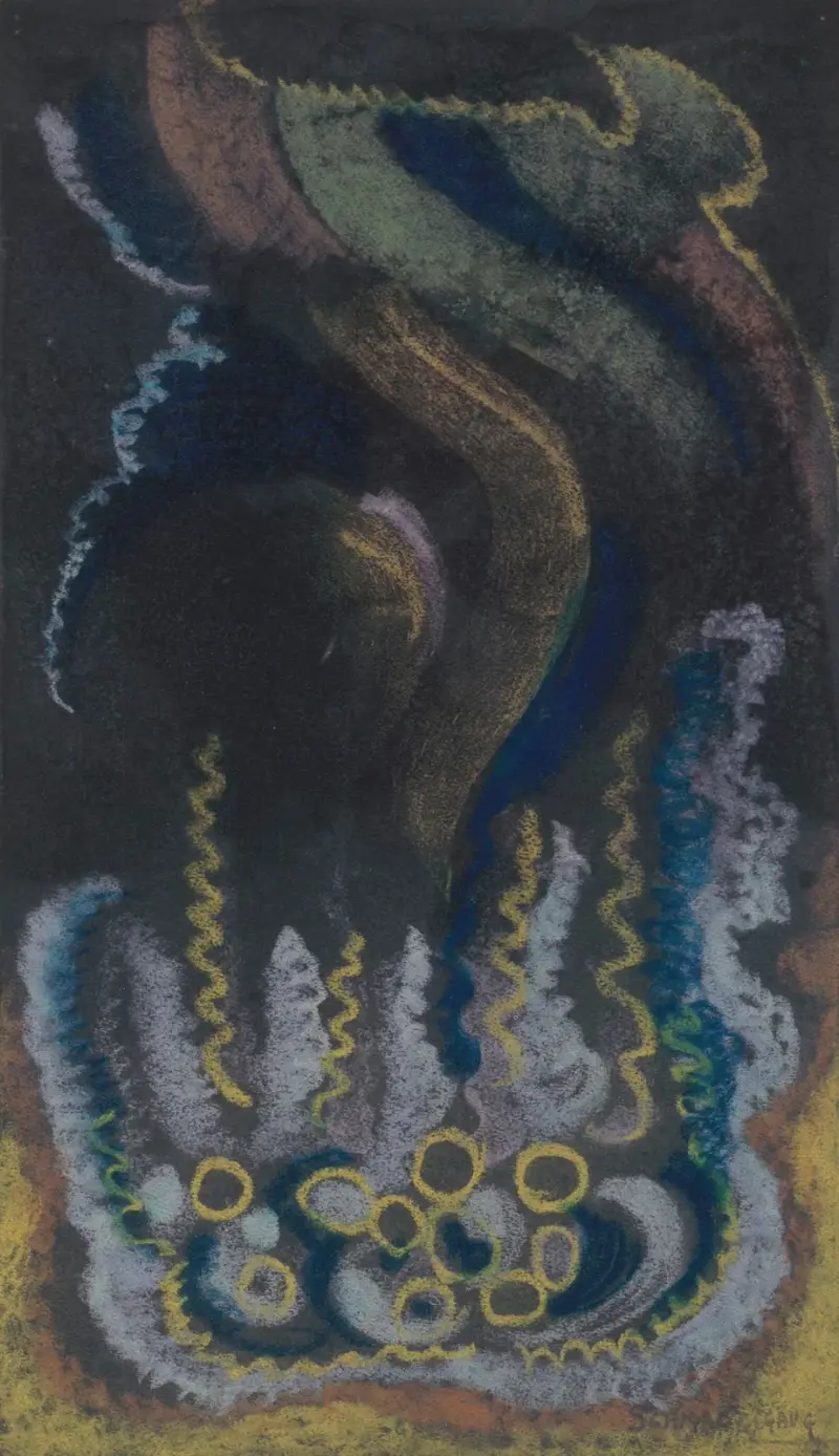 Medusa och grönt spår av Jules Schmalzigaug