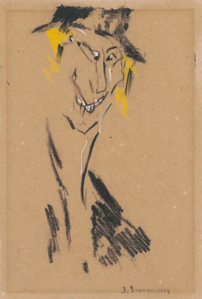 Leende under en hatt av Jules Schmalzigaug