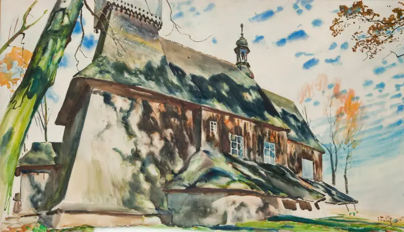 Kyrka i Osiek av Julian Falat