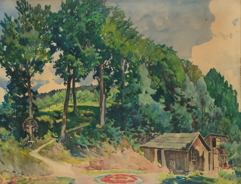 Trädgård i Bystra av Julian Falat