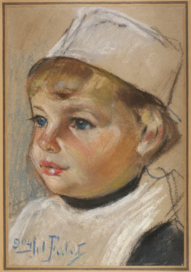 Portrait of a child av Julian Falat