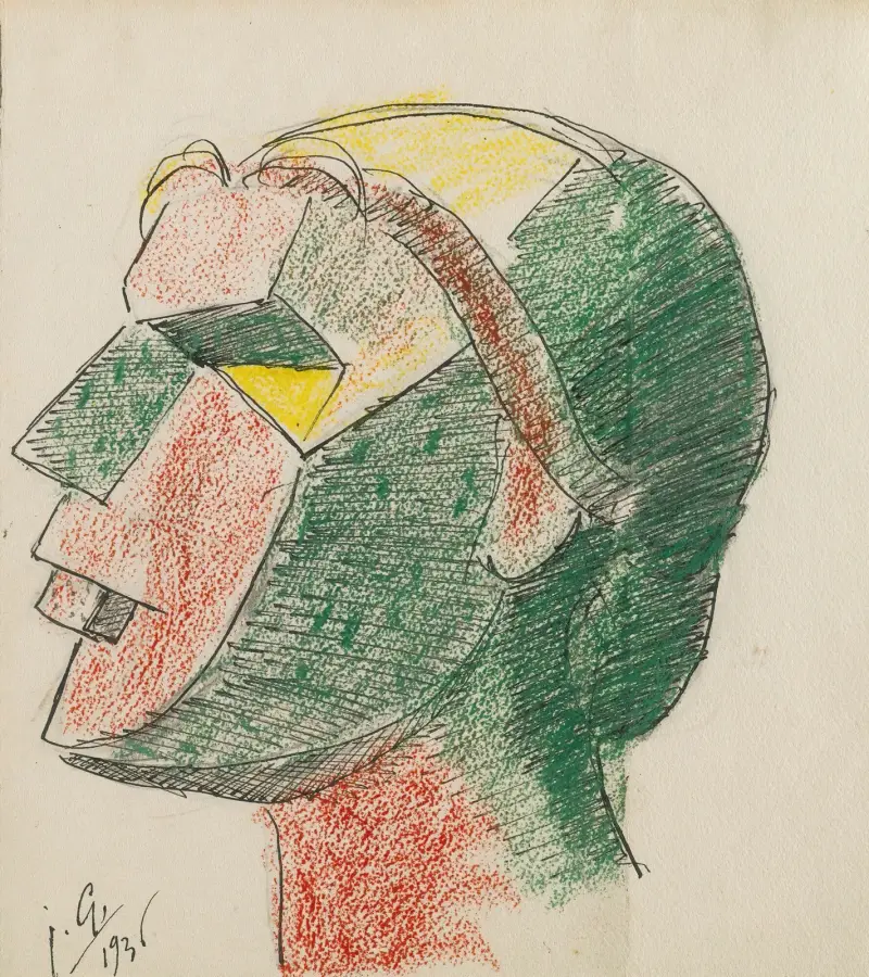 Tête De Femme av Julio González