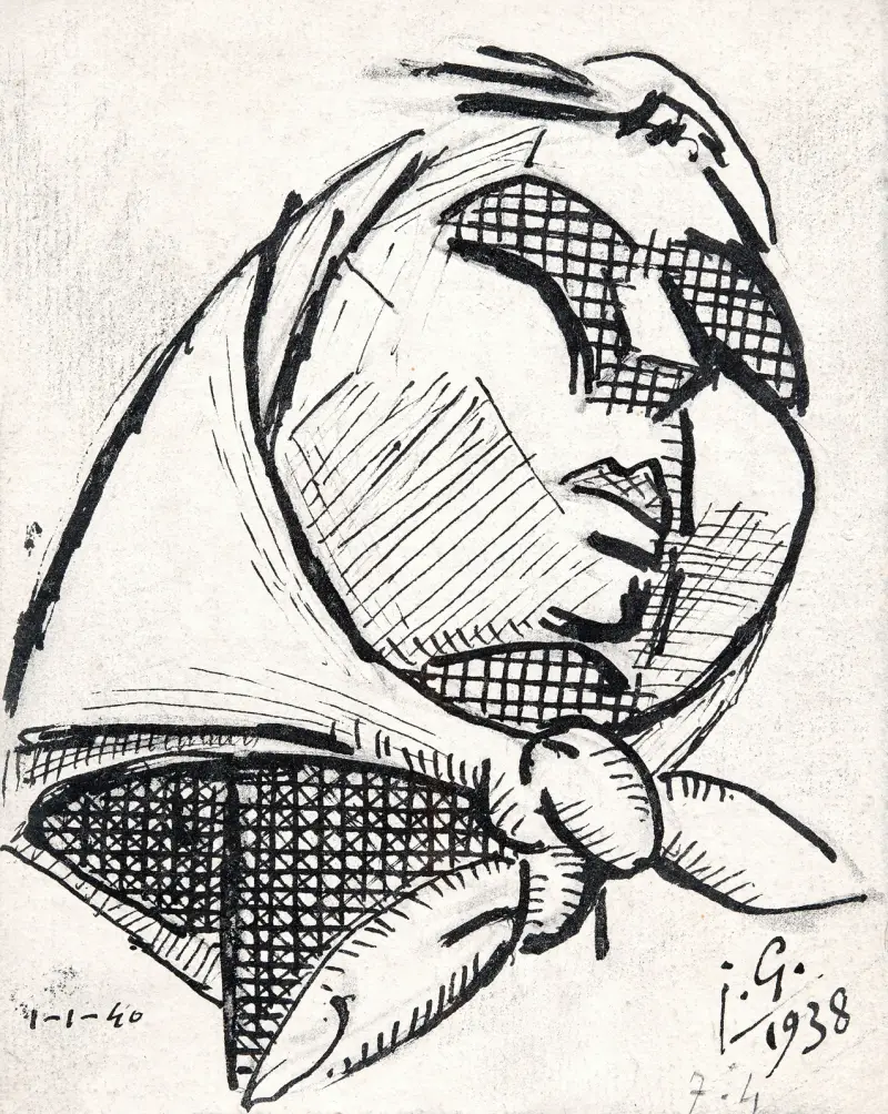 Bäuerinnengesicht von Julio González