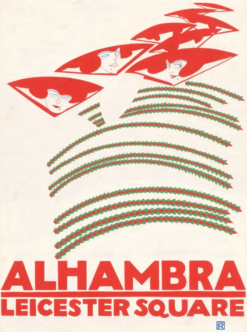 Alhambra Leicester Square Entwurf av Julius Klinger