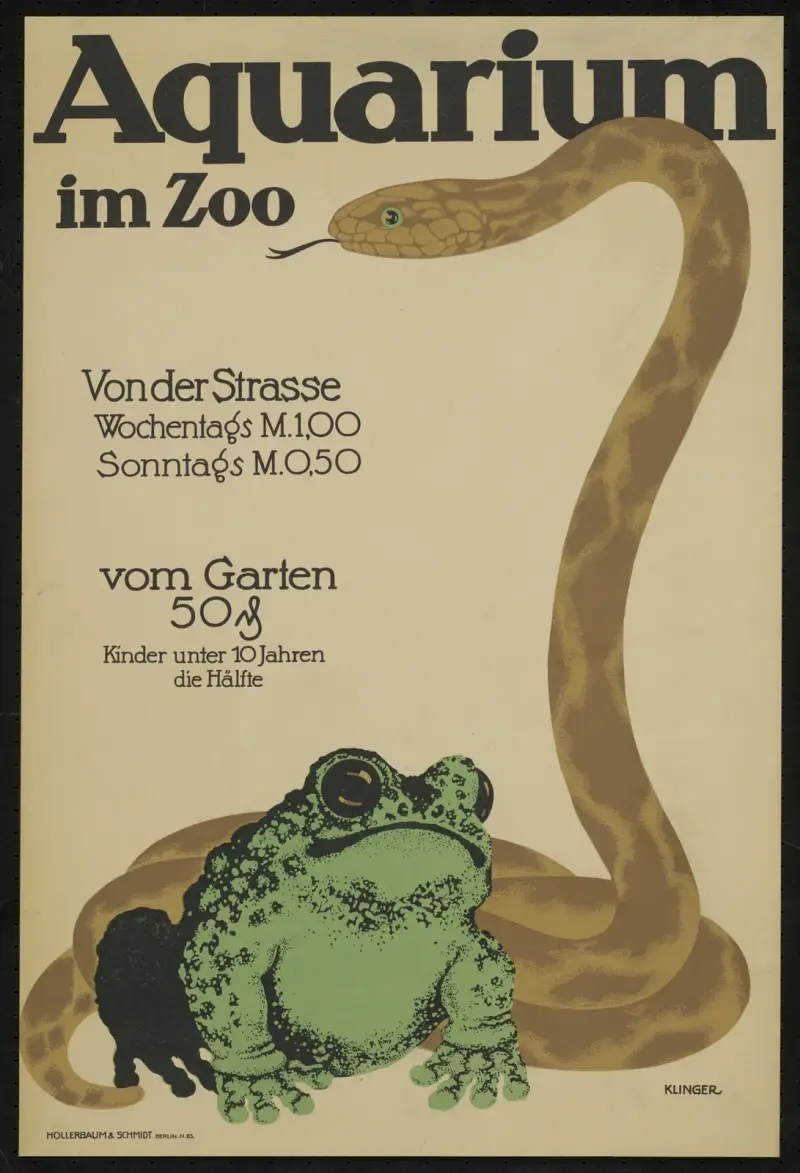 Akvarium i djurparken av Julius Klinger