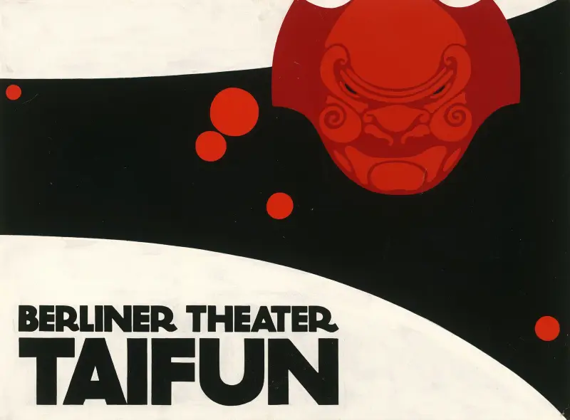 Berliner Theater Taifun av Julius Klinger