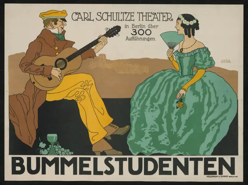 Bummelstudenten Qualitäts-Cigarre av Julius Klinger