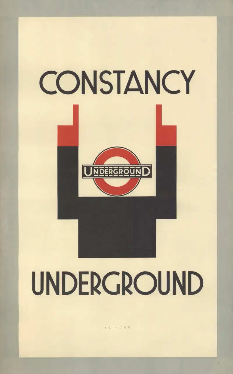 Constancy – London Underground, Julius Klinger