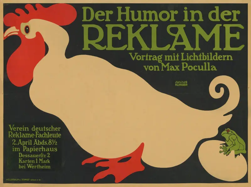 Humorn i reklamen. Föredrag av Max Poculla av Julius Klinger