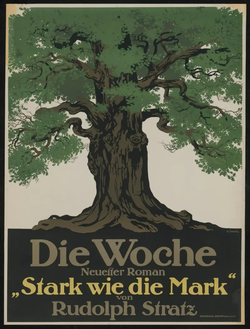 Die Woche mit neuestem Roman ‘Stark wie die Mark’ von Rudolph Stratz av Julius Klinger