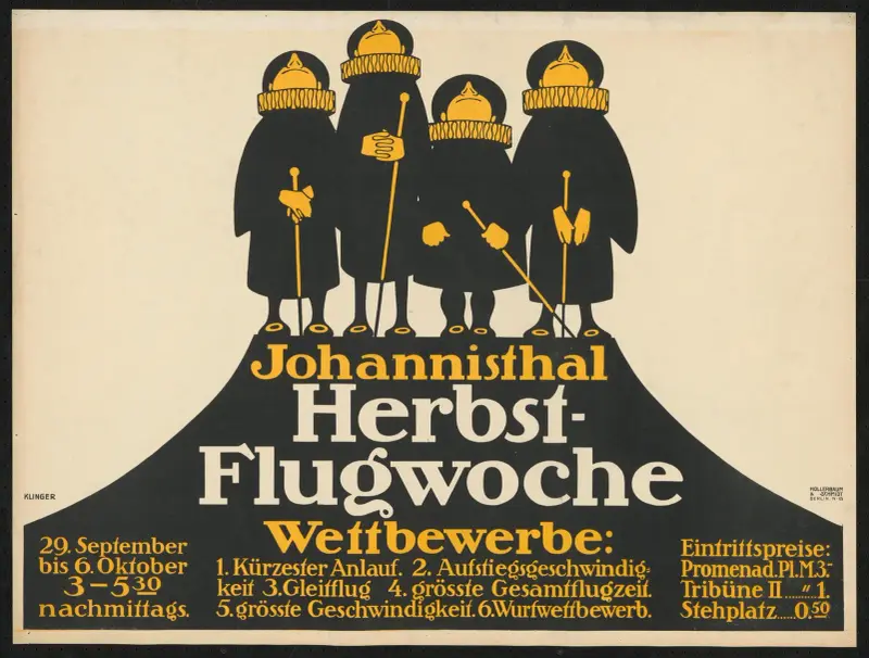 Johannisthal Herbstflugwoche av Julius Klinger
