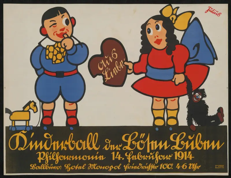 Kinderball der Bösen Buben, 1914 von Julius Klinger