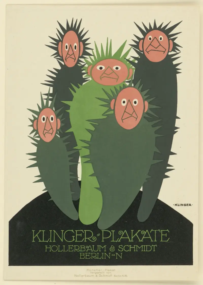 Klinger Plakate Hollerbaum und Schmidt av Julius Klinger