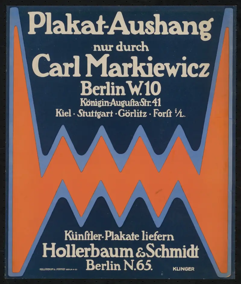 Affisch – Endast anslagen av Carl Markiewicz av Julius Klinger