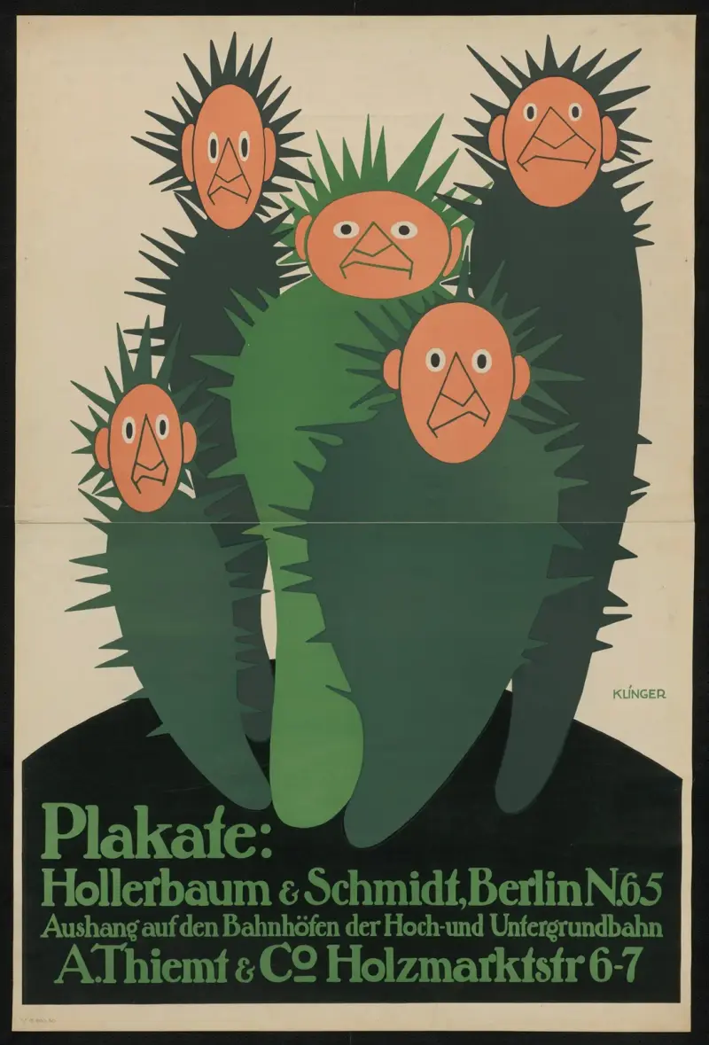 Plakate Hollerbaum und Schmidt av Julius Klinger