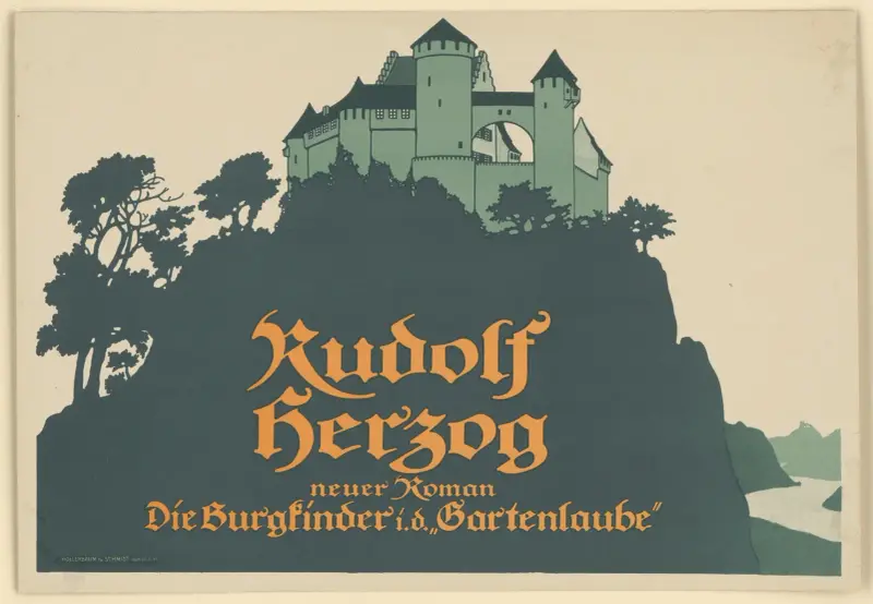 Rudolf Herzogs roman 'Die Burgkinder' i Gartenlaube av Julius Klinger