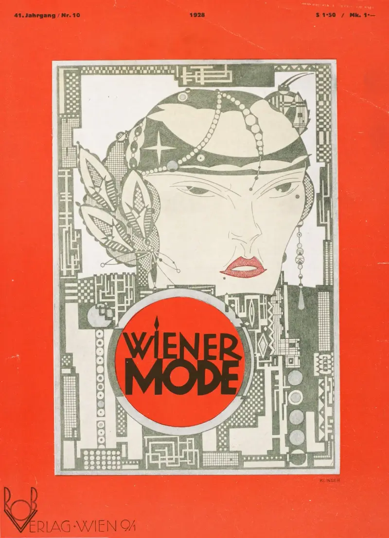 Wiener Mode, 1928 – Nr. 1 von Julius Klinger