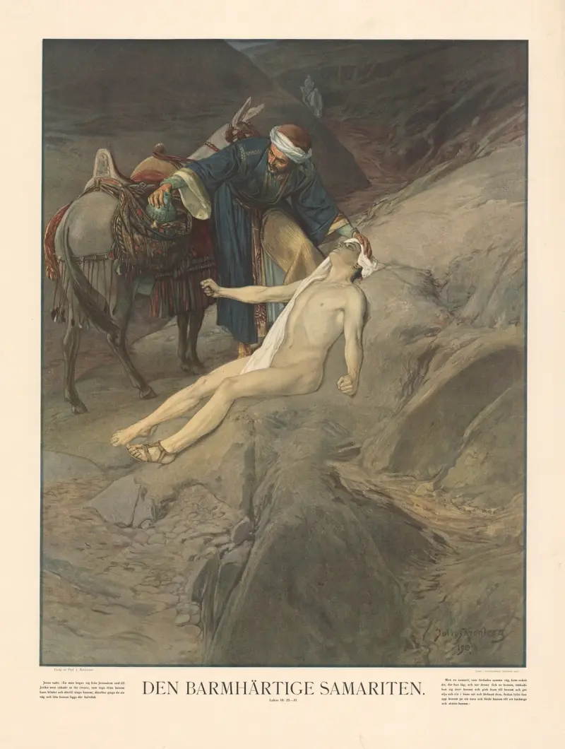 Milosrdný Samaritán, Julius Kronberg
