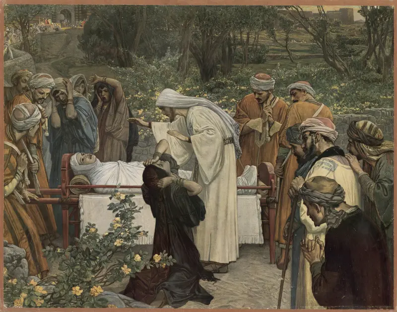 Änkans son från Nain av Julius Kronberg