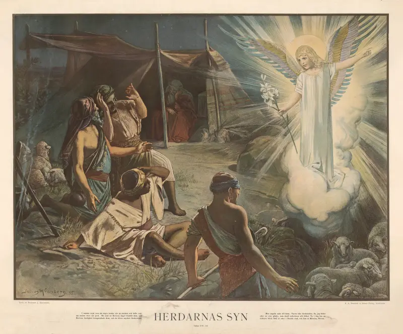 Die Erscheinung der Hirten von Julius Kronberg
