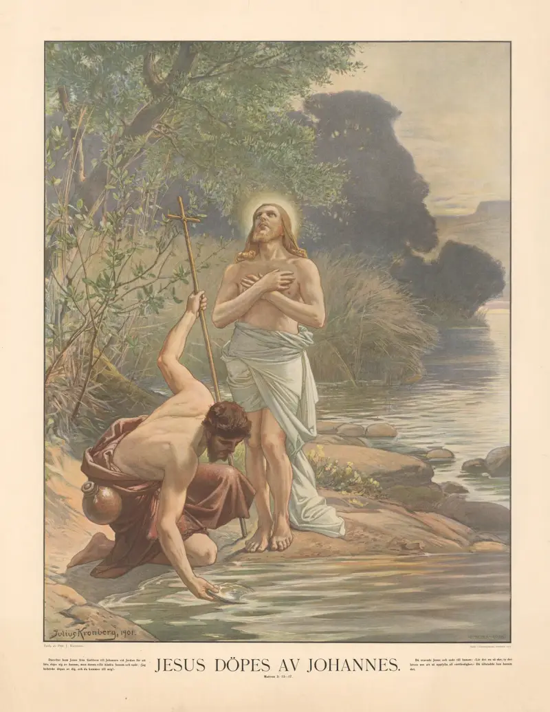 Jesus dopes av Johannes av Julius Kronberg