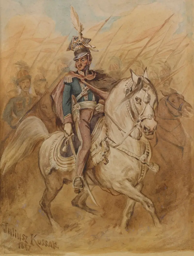 General Poniatowski av Juliusz Kossak