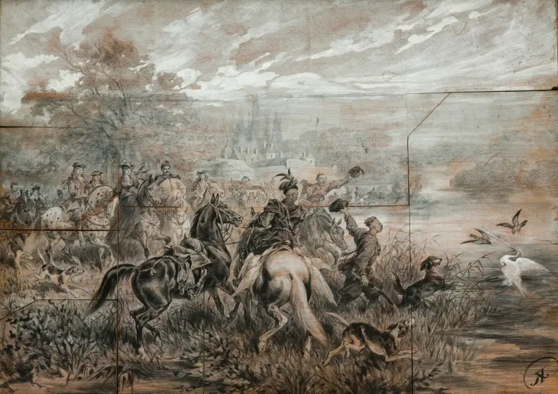 Hägerjakt av Juliusz Kossak