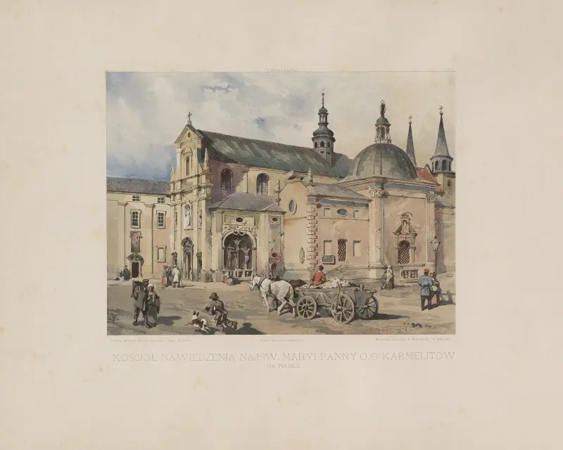 Kościół Na Wiedzenia Najsw. Maryi Panny O.O. Karmelitów. av Juliusz Kossak