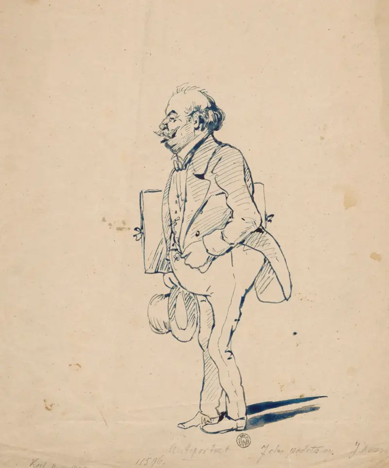 Självkarikatyr av Juliusz Kossak