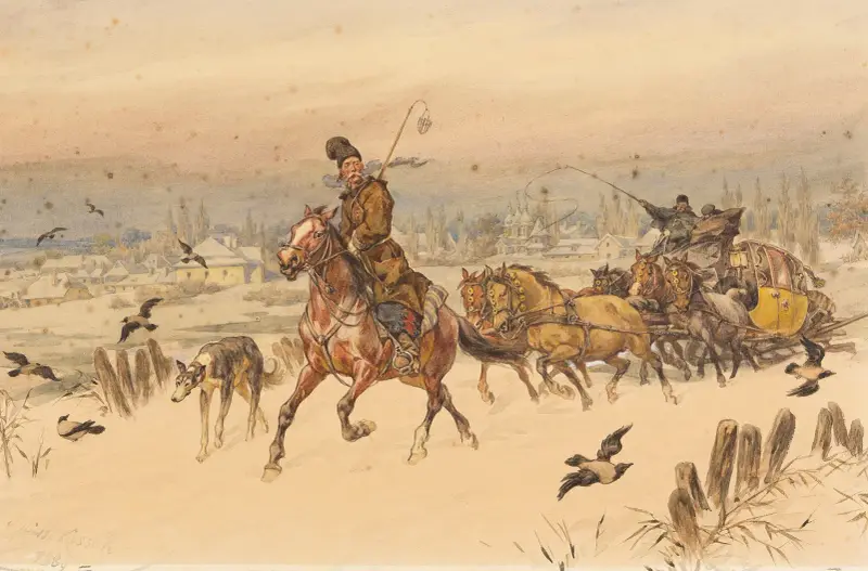 Slädtur av Juliusz Kossak