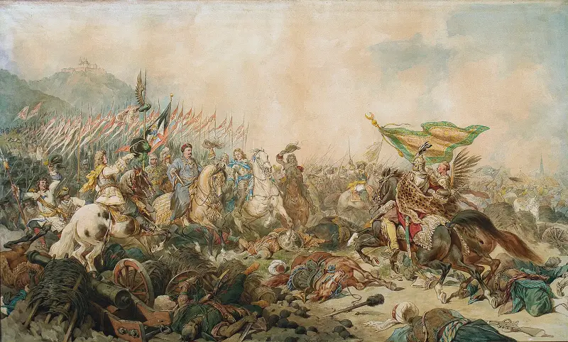 Sobieski at Vienna (Prophet’s Standard) av Juliusz Kossak