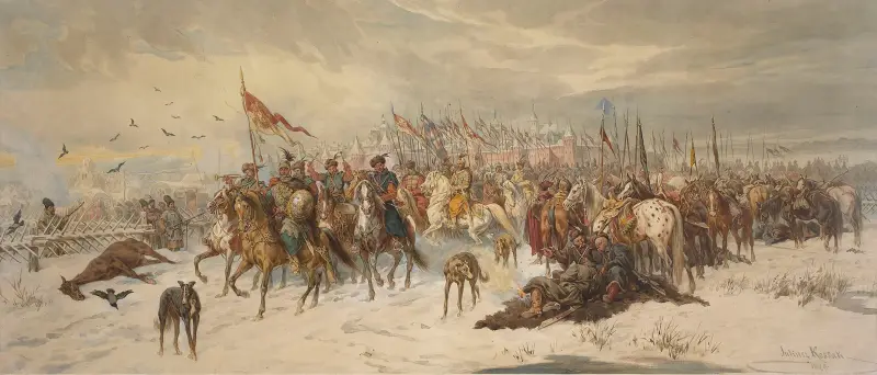 Die Rettung von Smolensk durch Władysław IV. im Jahr 1634 von Juliusz Kossak