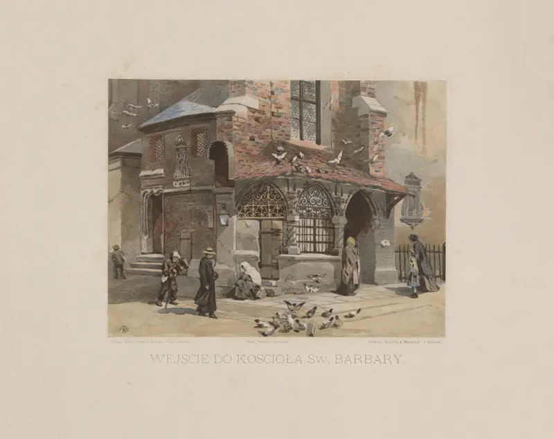 Wejście Do Kościoła Św. Barbary av Juliusz Kossak