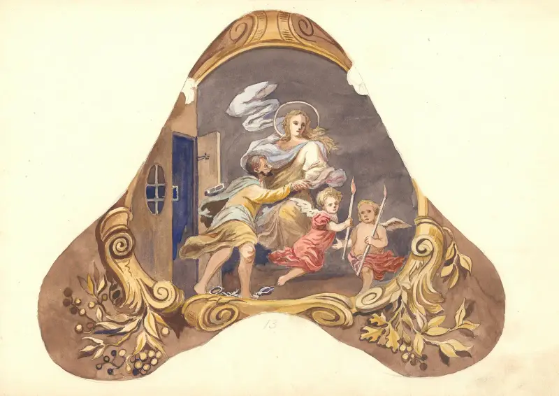 Die Gottesmutter befreit den Gefangenen aus dem Kerker von Juliusz Makarewicz
