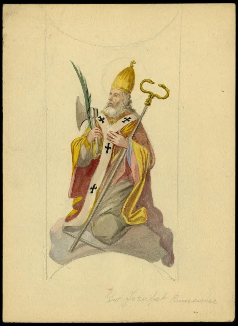 Den helige Josafat Kuncewicz av Juliusz Makarewicz