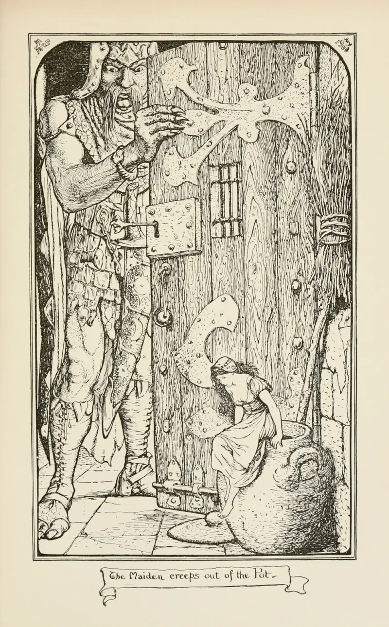 Das Mädchen kriecht aus dem Krug von Henry Justice Ford