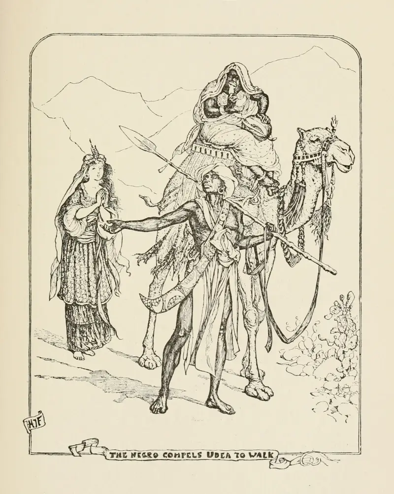 The Negro compels Udea to walk av Henry Justice Ford