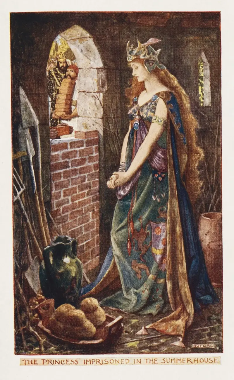 Prinsessan inspärrad i lusthuset av Henry Justice Ford