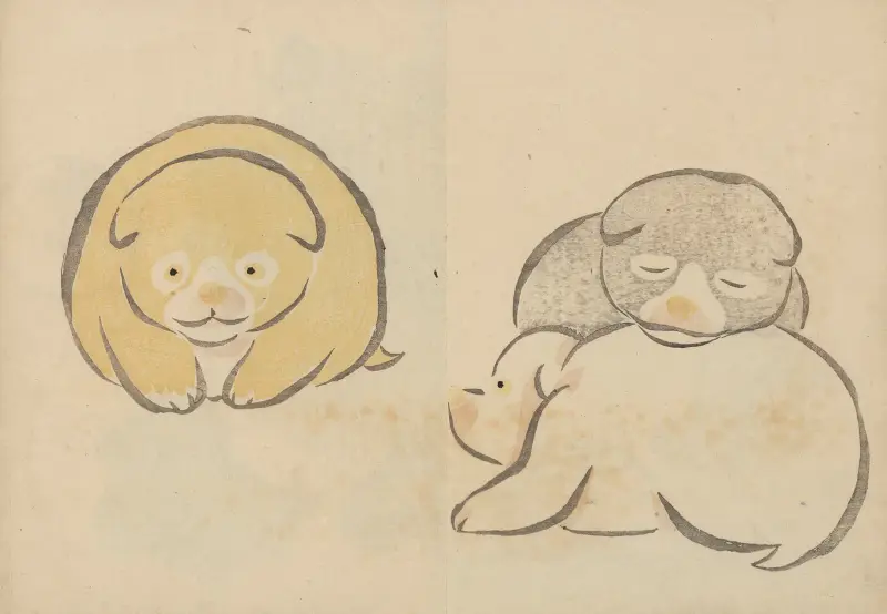 Kōrin gafu – Hōchū Pl.11 av Ogata Kōrin