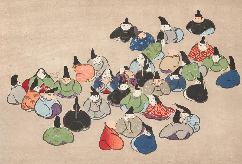 A Thousand Grasses Pl.30 av Kamisaka Sekka